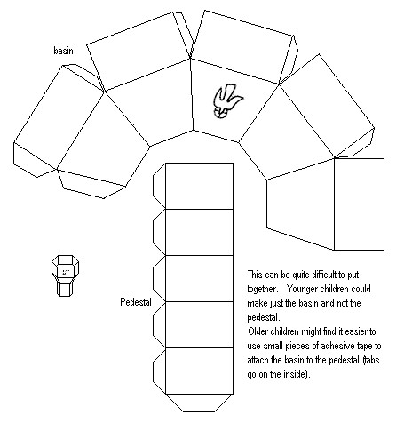 Mini Cardboard Church Templates